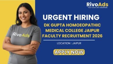 DK Gupta Homoeopathic Medical College Jaipur Faculty Recruitment 2026