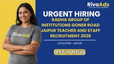Radha Group of Institutions Goner Road Jaipur Teacher and Staff Recruitment 2026