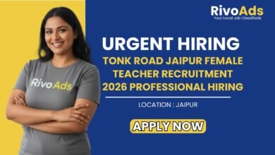 Tonk Road Jaipur Female Teacher Recruitment 2026 Professional Hiring