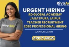 RD Global Academy Jagatpura Jaipur Teacher Recruitment 2026 Professional Hiring