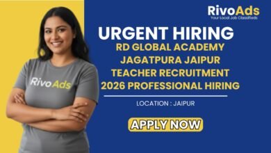 RD Global Academy Jagatpura Jaipur Teacher Recruitment 2026 Professional Hiring