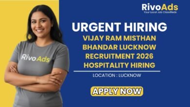 Vijay Ram Misthan Bhandar Lucknow Recruitment 2026 Hospitality Hiring