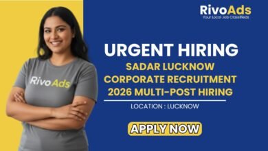 Sadar Lucknow Corporate Recruitment 2026 Multi-Post Hiring
