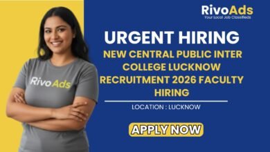 New Central Public Inter College Lucknow Recruitment 2026 Faculty Hiring