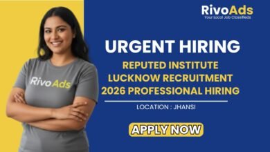 Reputed Institute Lucknow Recruitment 2026 Professional Hiring