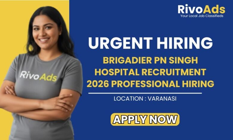 Brigadier PN Singh Hospital Recruitment 2026 Professional Hiring