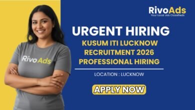 Kusum ITI Lucknow Recruitment 2026 Professional Hiring