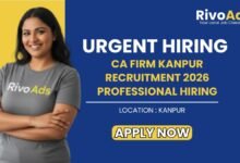 CA Firm Kanpur Recruitment 2026 Professional Hiring