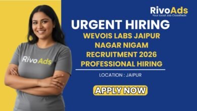 WeVOIS Labs Jaipur Nagar Nigam Recruitment 2026 Professional Hiring
