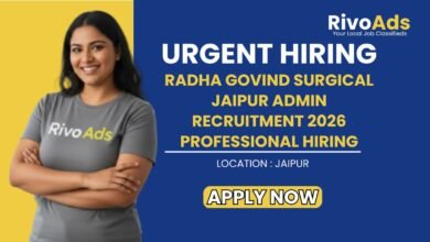Radha Govind Surgical Jaipur Admin Recruitment 2026 Professional Hiring