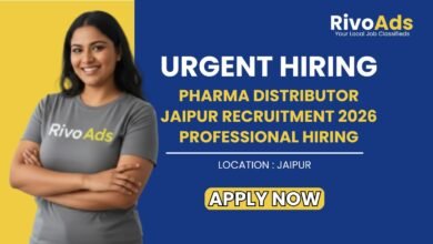 Pharma Distributor Jaipur Recruitment 2026 Professional Hiring