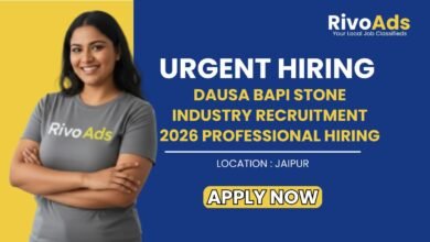 Dausa Bapi Stone Industry Recruitment 2026 Professional Hiring