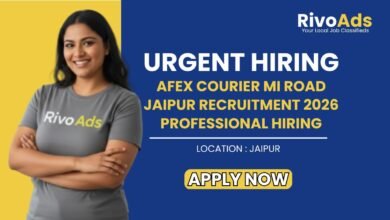 Afex Courier MI Road Jaipur Recruitment 2026 Professional Hiring