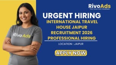 International Travel House Jaipur Recruitment 2026 Professional Hiring