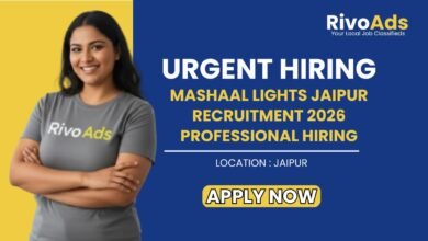 Mashaal Lights Jaipur Recruitment 2026 Professional Hiring