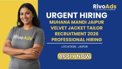 Muhana Mandi Jaipur Velvet Jacket Tailor Recruitment 2026 Professional Hiring