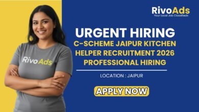 C-Scheme Jaipur Kitchen Helper Recruitment 2026 Professional Hiring