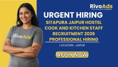 Sitapura Jaipur Hostel Cook and Kitchen Staff Recruitment 2026 Professional Hiring