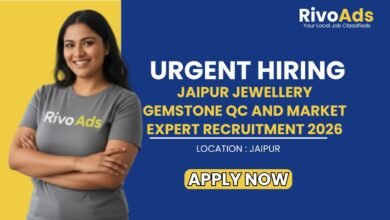 Jaipur Jewellery Gemstone QC and Market Expert Recruitment 2026