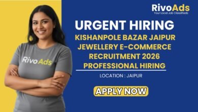 Kishanpole Bazar Jaipur Jewellery E-commerce Recruitment 2026 Professional Hiring