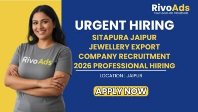 Sitapura Jaipur Jewellery Export Company Recruitment 2026 Professional Hiring