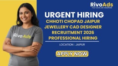 Chhoti Chopad Jaipur Jewellery CAD Designer Recruitment 2026 Professional Hiring