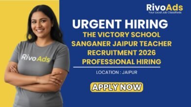 The Victory School Sanganer Jaipur Teacher Recruitment 2026 Professional Hiring