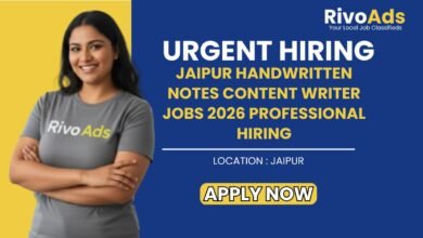 Jaipur Handwritten Notes Content Writer Jobs 2026 Professional Hiring