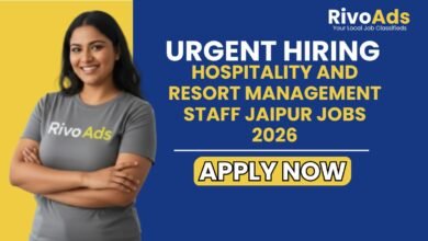 Hospitality and Resort Management Staff Jaipur Jobs 2026