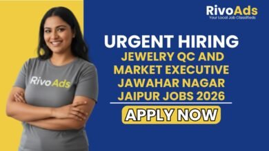 Jewelry QC and Market Executive Jawahar Nagar Jaipur Jobs 2026