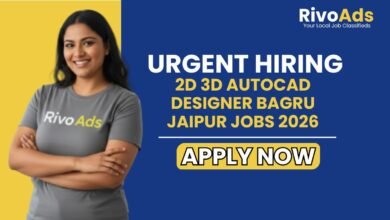2D 3D AutoCAD Designer Bagru Jaipur Jobs 2026