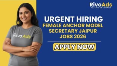 Female Anchor Model Secretary Jaipur Jobs 2026