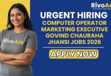 Computer Operator Marketing Executive Govind Chauraha Jhansi Jobs 2026
