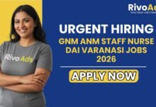 GNM ANM Staff Nurse Dai Varanasi Jobs 2026