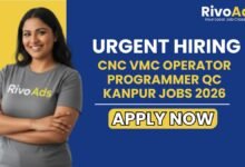 CNC VMC Operator Programmer QC Kanpur Jobs 2026