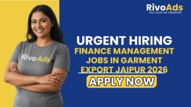 Finance Management Jobs in Garment Export Jaipur 2026