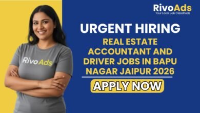 Real Estate Accountant and Driver Jobs in Bapu Nagar Jaipur 2026