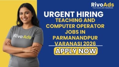 Teaching and Computer Operator Jobs in Parmanandpur Varanasi 2026