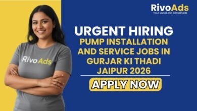 Pump Installation and Service Jobs in Gurjar Ki Thadi Jaipur 2026