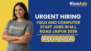 Field and Computer Staff Jobs in M.I. Road Jaipur 2026