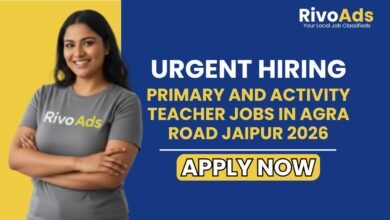 Primary and Activity Teacher Jobs in Agra Road Jaipur 2026