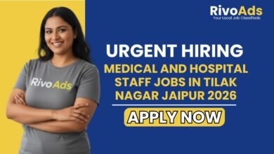 Medical and Hospital Staff Jobs in Tilak Nagar Jaipur 2026