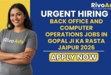 Back Office and Computer Operations Jobs in Gopal Ji Ka Rasta Jaipur 2026