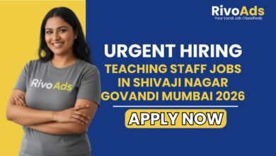 Teaching Staff Jobs in Shivaji Nagar Govandi Mumbai 2026