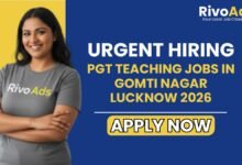 PGT Teaching Jobs in Gomti Nagar Lucknow 2026