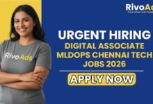 Digital Associate MLDOps Chennai Tech Jobs 2026