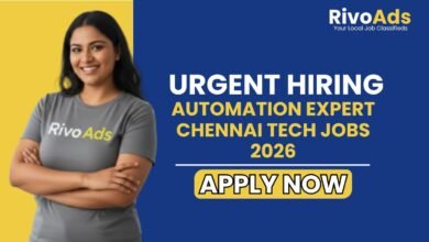 Automation Expert Chennai Tech Jobs 2026