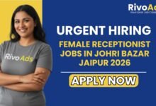 Female Receptionist Jobs in Johri Bazar Jaipur 2026