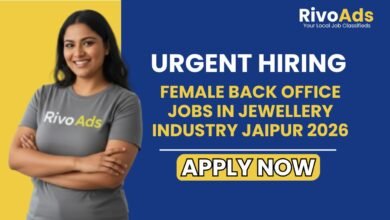 Female Back Office Jobs in Jewellery Industry Jaipur 2026