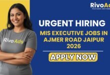 MIS Executive Jobs in Ajmer Road Jaipur 2026